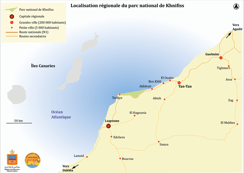 خريطة موقع خليج خنيفيس